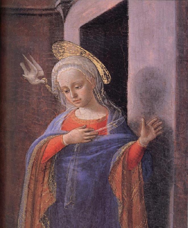 Fra Filippo Lippi Details of the Virgin Annunciat Spain oil painting art